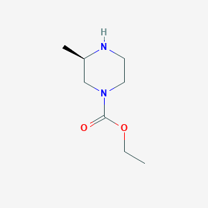 molecular formula C8H16N2O2 B7809924 Ethyl (3R)-3-methylpiperazine-1-carboxylate 