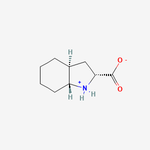 (2R,3aS,7aR)-2,3,3a,4,5,6,7,7a-octahydro-1H-indol-1-ium-2-carboxylate