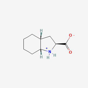 (2S,3aR,7aR)-2,3,3a,4,5,6,7,7a-octahydro-1H-indol-1-ium-2-carboxylate