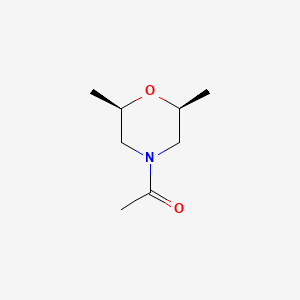 molecular formula C8H15NO2 B7810057 1-[(2R,6S)-2,6-dimethylmorpholin-4-yl]ethan-1-one 