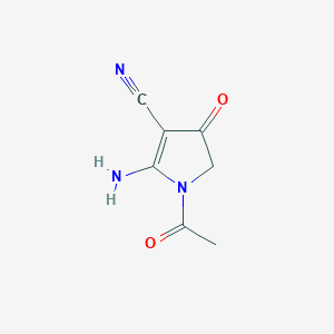 1-acetyl-5-amino-3-oxo-2H-pyrrole-4-carbonitrile