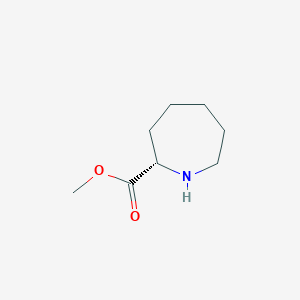 molecular formula C8H15NO2 B7810093 (S)-Azepane-2-carboxylic acid methyl ester 