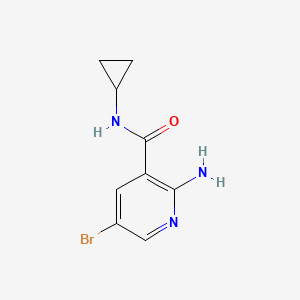 2-Amino-5-bromo-N-cyclopropylnicotinamide