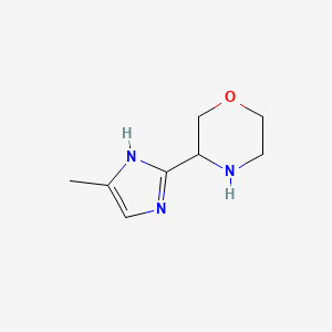 molecular formula C8H13N3O B7810203 3-(4-Methyl-1H-imidazol-2-yl)morpholine 