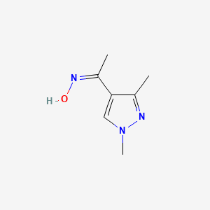 molecular formula C7H11N3O B7810211 1-(1,3-Dimethyl-1H-pyrazol-4-yl)ethanone oxime 