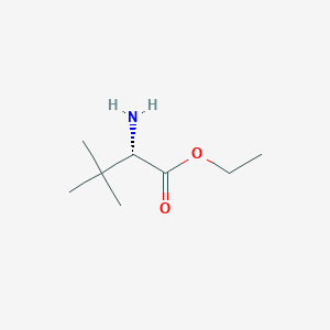 molecular formula C8H17NO2 B7810223 ethyl (2S)-2-amino-3,3-dimethylbutanoate 