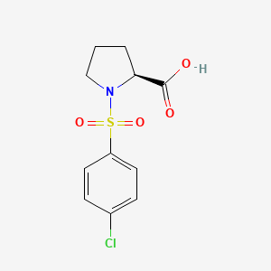 molecular formula C11H12ClNO4S B7810251 L-Proline, 1-[(4-chlorophenyl)sulfonyl]- 