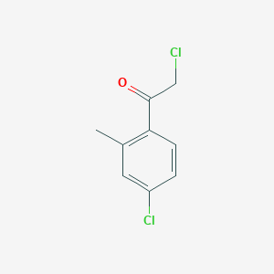 molecular formula C9H8Cl2O B7810371 2-Chloro-1-(4-chloro-2-methylphenyl)ethan-1-one CAS No. 60988-75-2