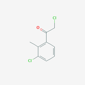 molecular formula C9H8Cl2O B7810374 2-Chloro-1-(3-chloro-2-methylphenyl)ethanone CAS No. 60988-74-1