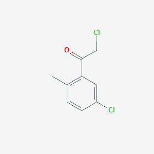 molecular formula C9H8Cl2O B7810380 2-Chloro-1-(5-chloro-2-methylphenyl)ethanone CAS No. 58657-28-6