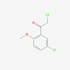 molecular formula C9H8Cl2O2 B7810383 2-Chloro-1-(5-chloro-2-methoxyphenyl)ethanone 