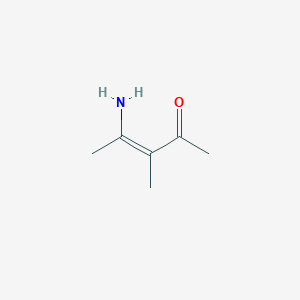 molecular formula C6H11NO B7810479 4-Amino-3-methyl-3-penten-2-one 
