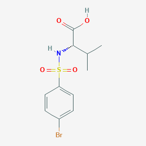 molecular formula C11H14BrNO4S B7810514 N-[(4-bromophenyl)sulfonyl]-L-valine 