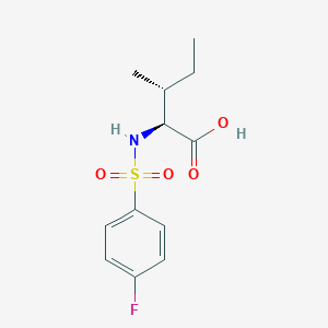 molecular formula C12H16FNO4S B7810520 N-[(4-fluorophenyl)sulfonyl]-L-alloisoleucine 