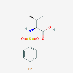 molecular formula C12H16BrNO4S B7810526 N-[(4-bromophenyl)sulfonyl]-L-isoleucine 
