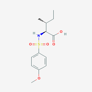molecular formula C13H19NO5S B7810529 N-[(4-methoxyphenyl)sulfonyl]-L-isoleucine 