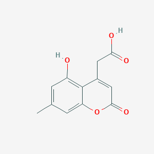 2-(5-Hydroxy-7-methyl-2-oxochromen-4-yl)acetic acid