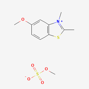 molecular formula C11H15NO5S2 B7810664 5-Methoxy-2,3-dimethylbenzo[d]thiazol-3-ium methyl sulfate 
