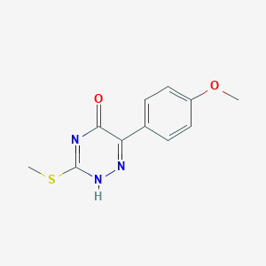 6-(4-methoxyphenyl)-3-methylsulfanyl-2H-1,2,4-triazin-5-one