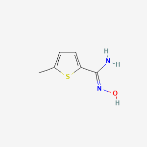 molecular formula C6H8N2OS B7810682 N'-hydroxy-5-methylthiophene-2-carboximidamide CAS No. 372106-90-6