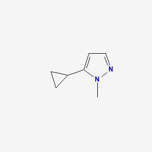 molecular formula C7H10N2 B7810708 5-cyclopropyl-1-methyl-1H-pyrazole CAS No. 1172797-65-7