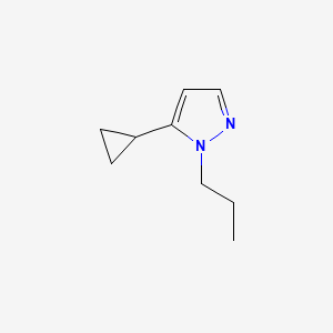 molecular formula C9H14N2 B7810723 5-cyclopropyl-1-propyl-1H-pyrazole 