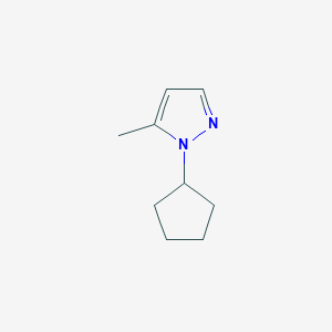 molecular formula C9H14N2 B7810726 1-cyclopentyl-5-methyl-1H-pyrazole 