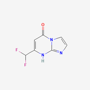 molecular formula C7H5F2N3O B7810770 7-(difluoromethyl)imidazo[1,2-a]pyrimidin-5(8H)-one 