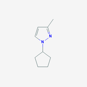 molecular formula C9H14N2 B7810808 1-cyclopentyl-3-methyl-1H-pyrazole 
