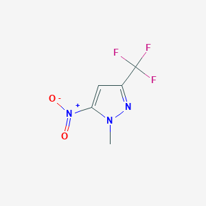 molecular formula C5H4F3N3O2 B7810825 1-methyl-5-nitro-3-(trifluoromethyl)-1H-pyrazole 
