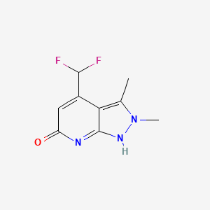 molecular formula C9H9F2N3O B7810875 CID 25248098 