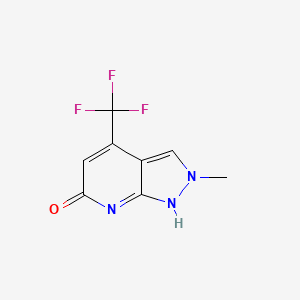 molecular formula C8H6F3N3O B7810881 CID 13219923 