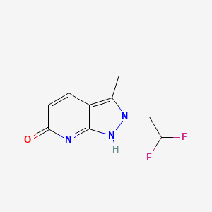 molecular formula C10H11F2N3O B7810895 CID 25248101 