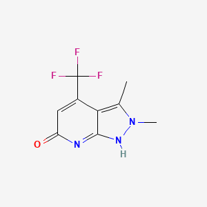 molecular formula C9H8F3N3O B7810905 CID 25248103 