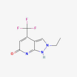 molecular formula C9H8F3N3O B7810910 CID 25248104 