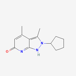 2-cyclopentyl-3,4-dimethyl-1H-pyrazolo[3,4-b]pyridin-6-one