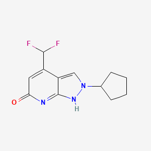 molecular formula C12H13F2N3O B7810926 CID 25248114 