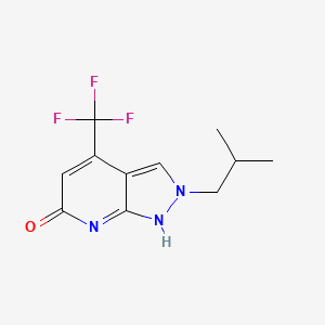 molecular formula C11H12F3N3O B7810947 CID 25248121 