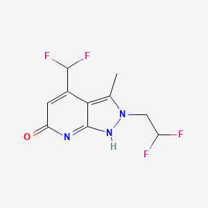 molecular formula C10H9F4N3O B7810949 CID 25248122 