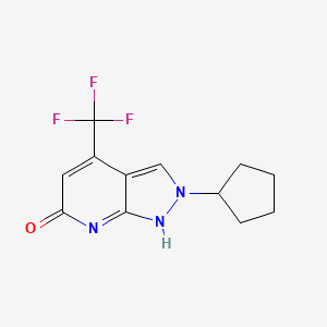 molecular formula C12H12F3N3O B7810956 CID 25248129 