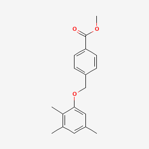 molecular formula C18H20O3 B7810972 Methyl 4-[(2,3,5-trimethylphenoxy)methyl]benzoate 