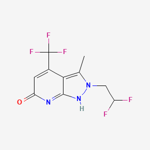 molecular formula C10H8F5N3O B7811020 CID 25248189 