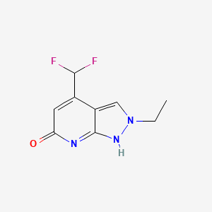 molecular formula C9H9F2N3O B7811034 CID 25248206 