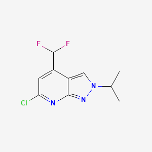 6-Chloro-4-(difluoromethyl)-2-isopropyl-2H-pyrazolo[3,4-b]pyridine