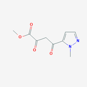 molecular formula C9H10N2O4 B7811050 methyl 4-(1-methyl-1H-pyrazol-5-yl)-2,4-dioxobutanoate 