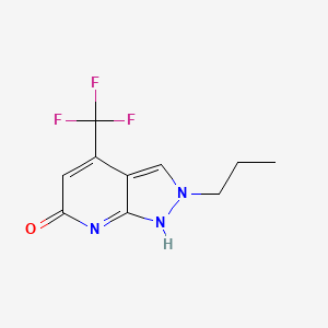 molecular formula C10H10F3N3O B7811069 CID 25248235 