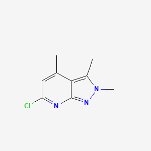 molecular formula C9H10ClN3 B7811242 6-chloro-2,3,4-trimethyl-2H-pyrazolo[3,4-b]pyridine 