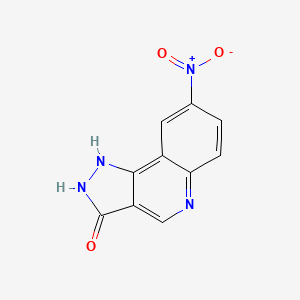 8-Nitro-1,2-dihydro-3H-pyrazolo[4,3-c]quinolin-3-one