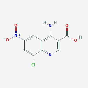 4-Amino-8-chloro-6-nitroquinoline-3-carboxylic acid