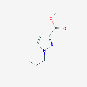 molecular formula C9H14N2O2 B7811315 Methyl 1-isobutyl-1H-pyrazole-3-carboxylate 
